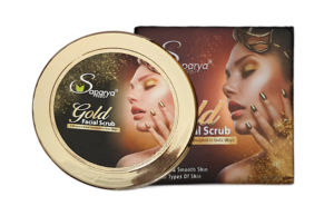 Gold Facial Scrub | Golden scrub for face | Saparya Vedic