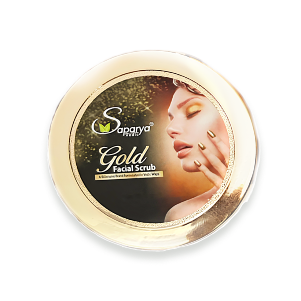 Natural Face Glow Scrub | Gold Facial Scrub