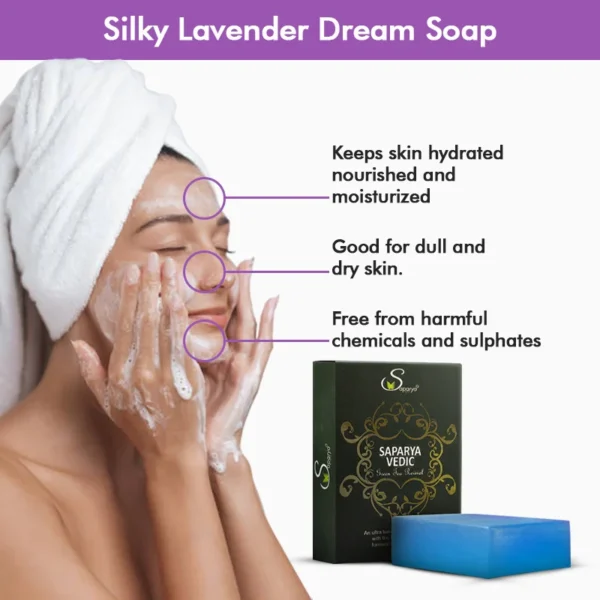 Silky Lavender Dream | best organic soap | Saparya Vedic